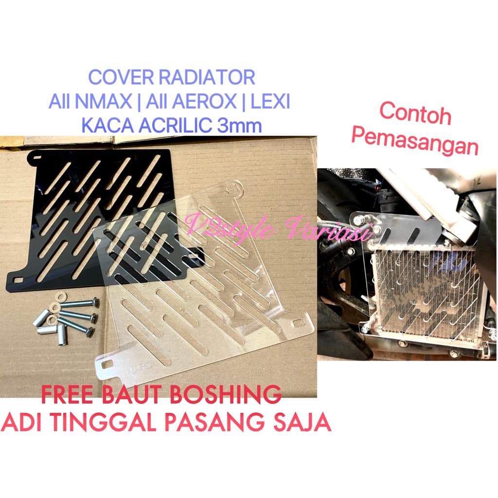 ALL NMAX OLD NEW RADIATOR COVER ALL AEROX 155 LEXI RADIATOR COVER BONUS PNP BOLT COVER ACRYLIC กระจกกระจก YAMAHA NMAX OLD 2015 2016 2017 2018 2019 ใหม่ NMAX 2020 2021 2022 ACRYLIC AEROX 155 ใหม่ CONNETED AEROX 155 OLD PAS PRECISION LEXI
