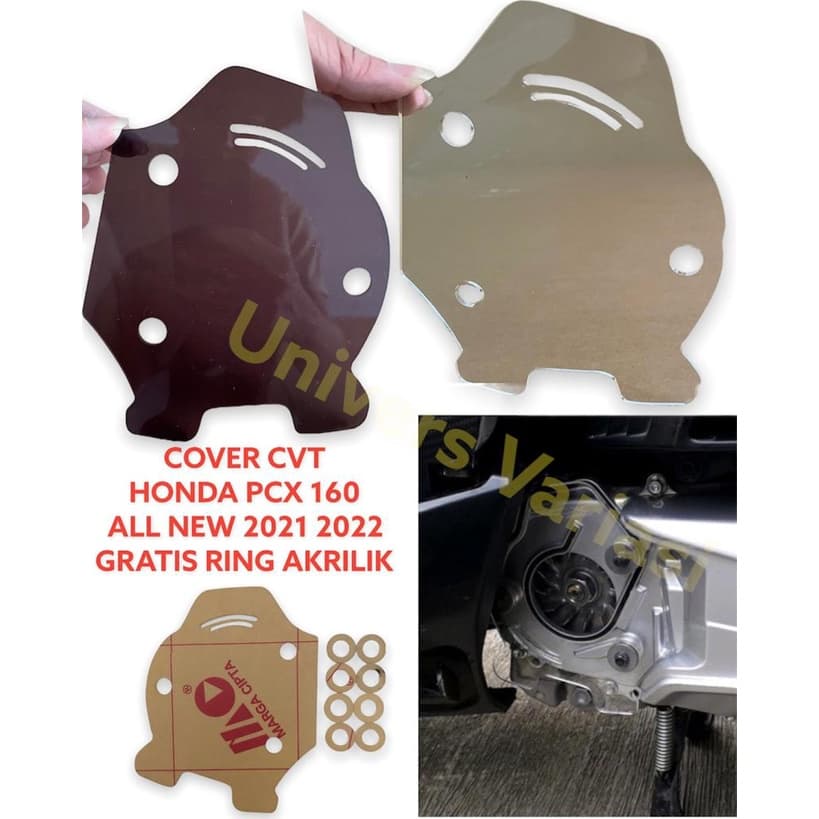 MESIN CVT COVER PCX 160 ใหม่ 2021 / ADV 160 ACRYLIC AIR FILTER ฝาครอบเครื่องยนต์ 3MM THICK สีใส RYBEN SMOKE CVT ฝาครอบ pcx150 และ PCX160 (กรองแยกแหวน) HONDA ALL NEW PCX 160S 2021 AIR อุปกรณ์เสริม 2022 ADV 160 THICK แหวนกระจกอะคริลิก