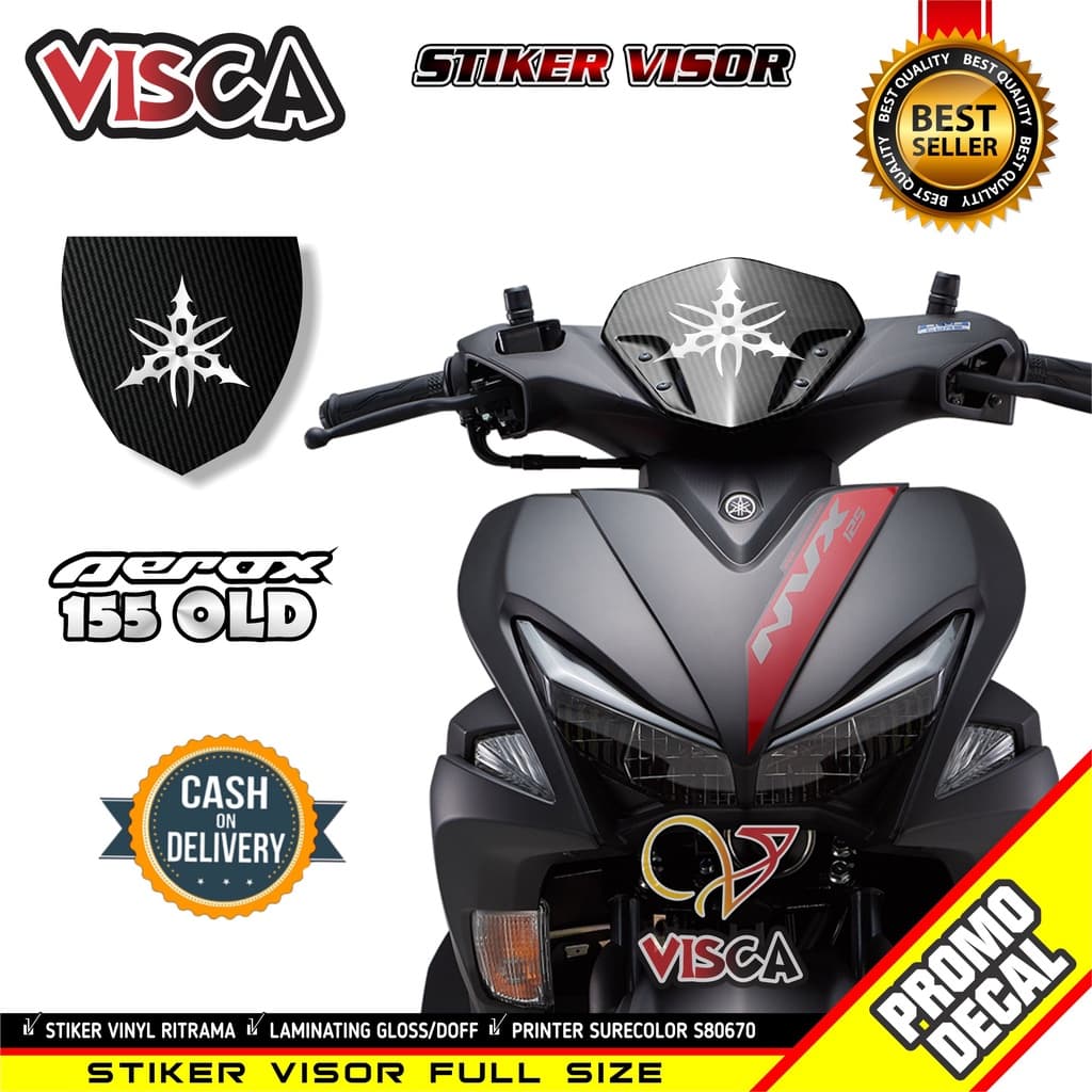 Aerox 155 Visor สติกเกอร์ Aerox 155 Visor Cool Aerox 155 สติกเกอร์เก่า Yamaha Aerox Visor สติกเกอร์