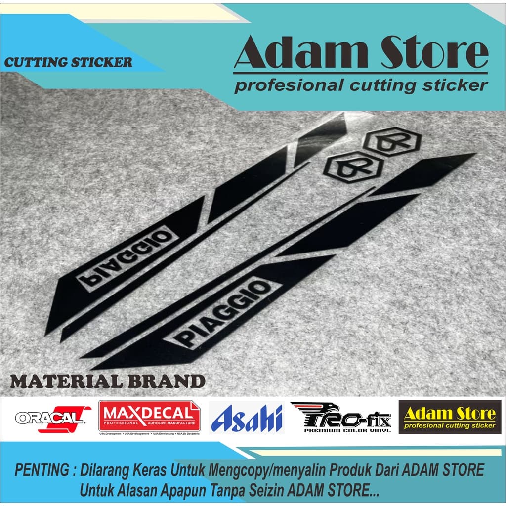 สติ๊กเกอร์ติดมอเตอร์ไซค์ Vespa matic Vespa LX Piaggio External Stickers หรือ PIAGGIO VESPA - VS29