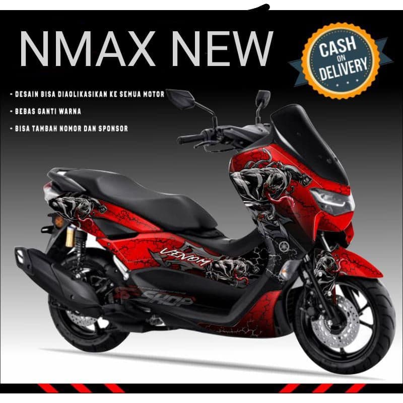 Striping nmax สติ๊กเกอร์ใหม่ nmax poot bodyprinting สติ๊กเกอร์รูปลอก nmax custom variation Nmax ใหม่