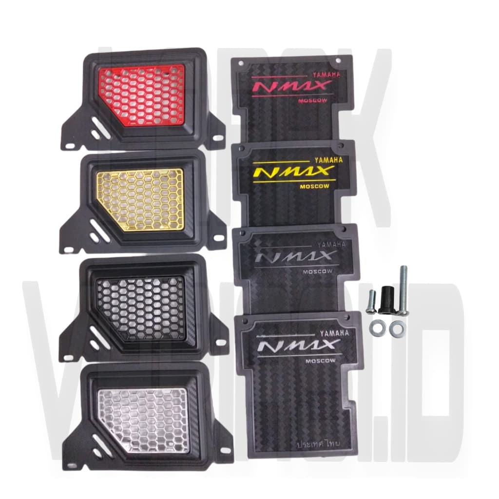 YAMAHA NMAX OLD RADIATOR COVER PACKAGE + คาร์บอน MUDFLAP NMAX 155 OLD 2015 - 2019 RADIATOR COVER ชุด BOLT และ BOSHING PNP MUDFLAP YAMAHA NMAX 2015 2016 2017 2018 2019 NMAX MUD RETAINER ยาง STARTER DYNMO
