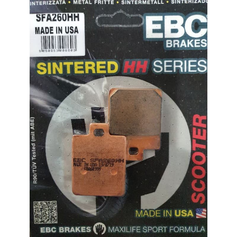 ผ้าเบรค EBC Brakes / ผ้าหน้า Vespa LX125, PX125, S125, S150, LX150, ผ้าหล้ง Lambretta V200, V125, V50