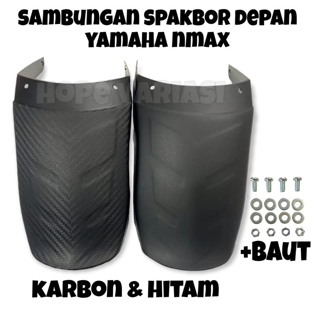 YAMAHA NMAX FENDER CONNECTION NMAX ด้านหน้า FENDER NMAX 2020 ใหม่ FENDER CONNECTION สีดําและสีคาร์บอน PNP