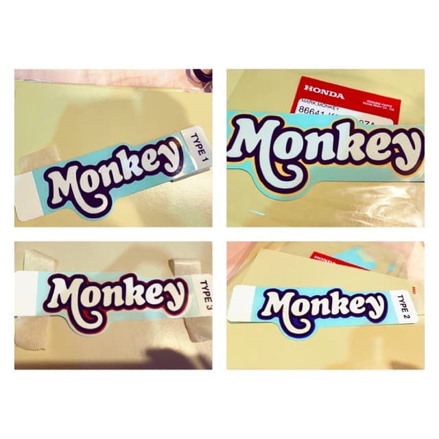 เครื่องหมาย Monkey แท้จากศูนย์ สติกเกอร์ Honda Monkey 125 ***ราคาต่อ 1 ชิ้นค่ะ***