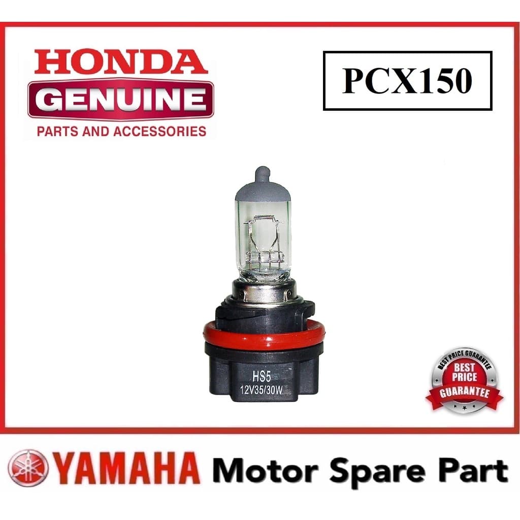HONDA PCX150 12V35/30W CLEAR BULB 0 MENTOL LAMPU DEPAN HEADLAMP HEAD LIGHT โคมไฟด้านหน้า PCX-150 PCX 150 HONDA