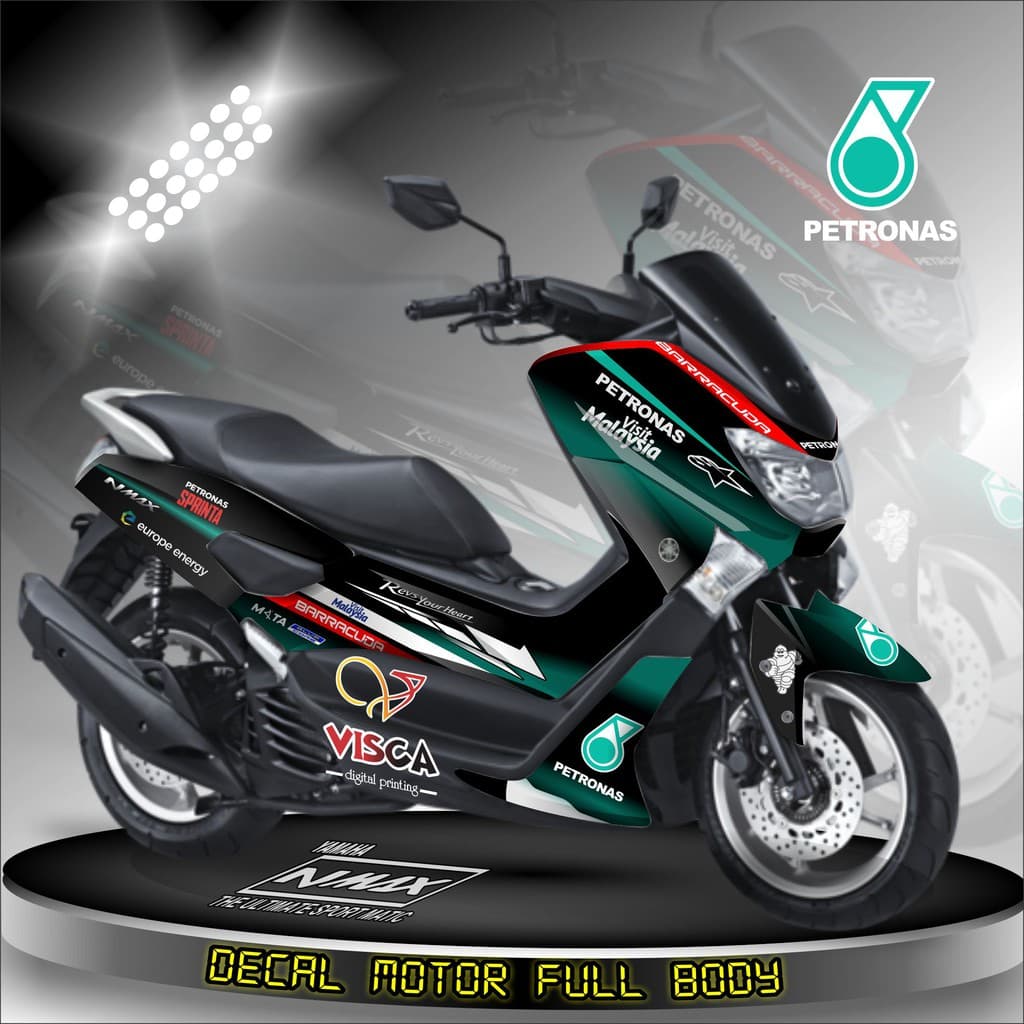 รูปลอก Nmax Old Decal Nmax Full Body Decal Nmax Sticker Nmax Full Body Petronas