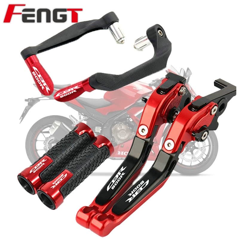 สําหรับ HONDA CBR500R CBR 500R 2013-20226 ดัดแปลงคุณภาพสูง CNC อลูมิเนียมอัลลอยด์ 6 ขั้นตอนปรับพับเบรคคันโยกคลัทช์พร้อมแฮนด์+คันโยกปกป้องชุด