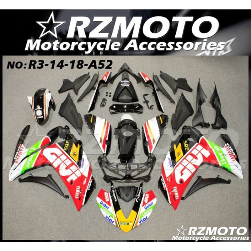 ชุดสี yamaha YZF r3ปี 14-17ชุดแฟริ่ง r3รับทำชุดแฟริ่งแต่ง R3 ชุดสี yamaha r3 รับทำลาย yamaha r3ชุดสี R3 บิ๊กไบค์