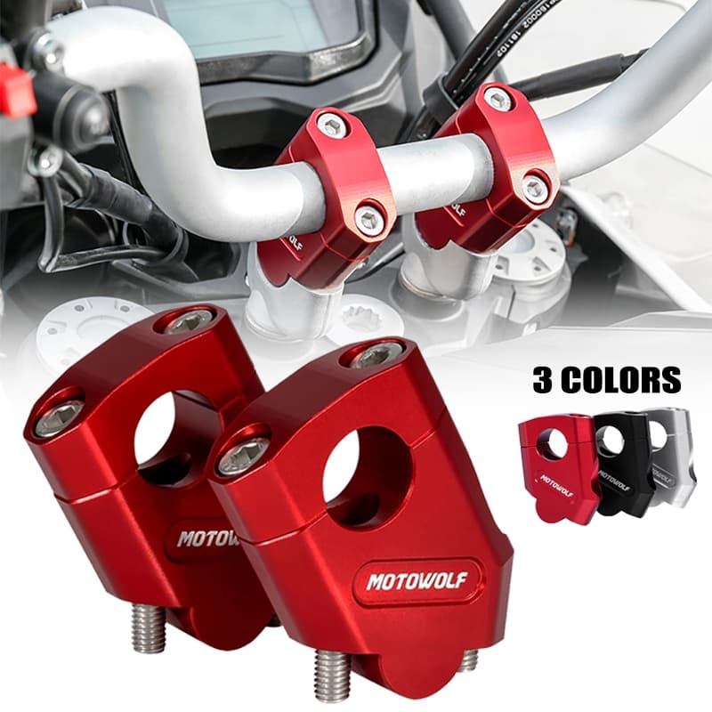 Pymoto รถจักรยานยนต์ Handlebar Riser Bar Mount Handle Clamp 28 มม./22 มม.สําหรับ Kawasaki Versys X300 X250 VERSYS300 VERSYS250 VER