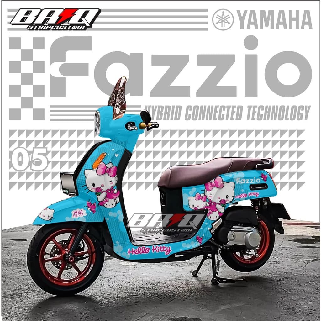 Yamaha Fazzio Fullbody Decal Sticker HELLO KITTY 05