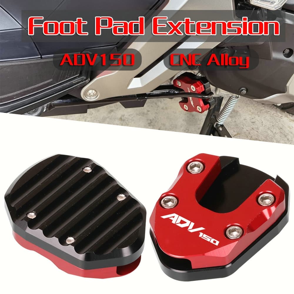 สําหรับ HONDA ADV150 ADV 150 X-ADV 150 Kickstand ขยายเท้าขาตั้งด้านข้าง Pad Extension แผ่นพักเท้า Footrests Footpegs