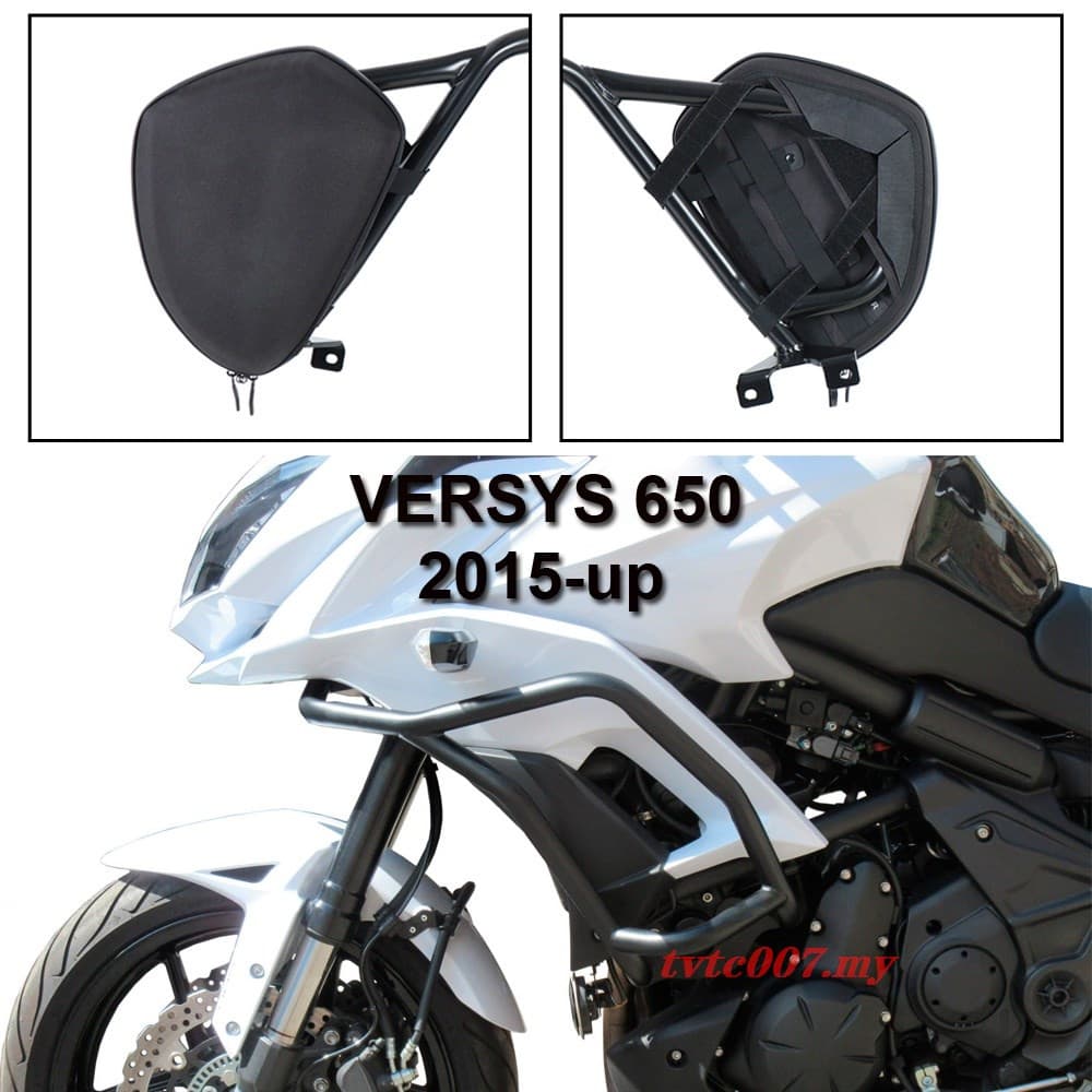 ใหม่สําหรับ Kawasaki VERSYS 650 VERSYS650 Versys 650/650 2015-รถจักรยานยนต์Crash Barกระเป๋ากระเป๋าเดินทางซ่อมเครื่องมือตําแหน่งกระเป๋า