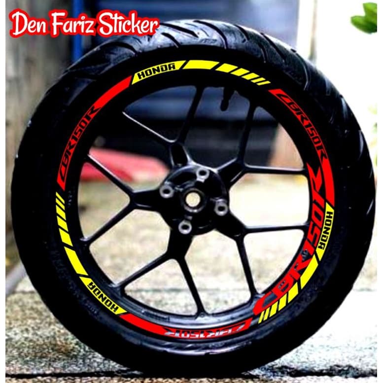 สติ๊กเกอร์ติดมอเตอร์ไซค์ สติ๊กเกอร์ cbr honda cbr150r สติ๊กเกอร์ขอบ