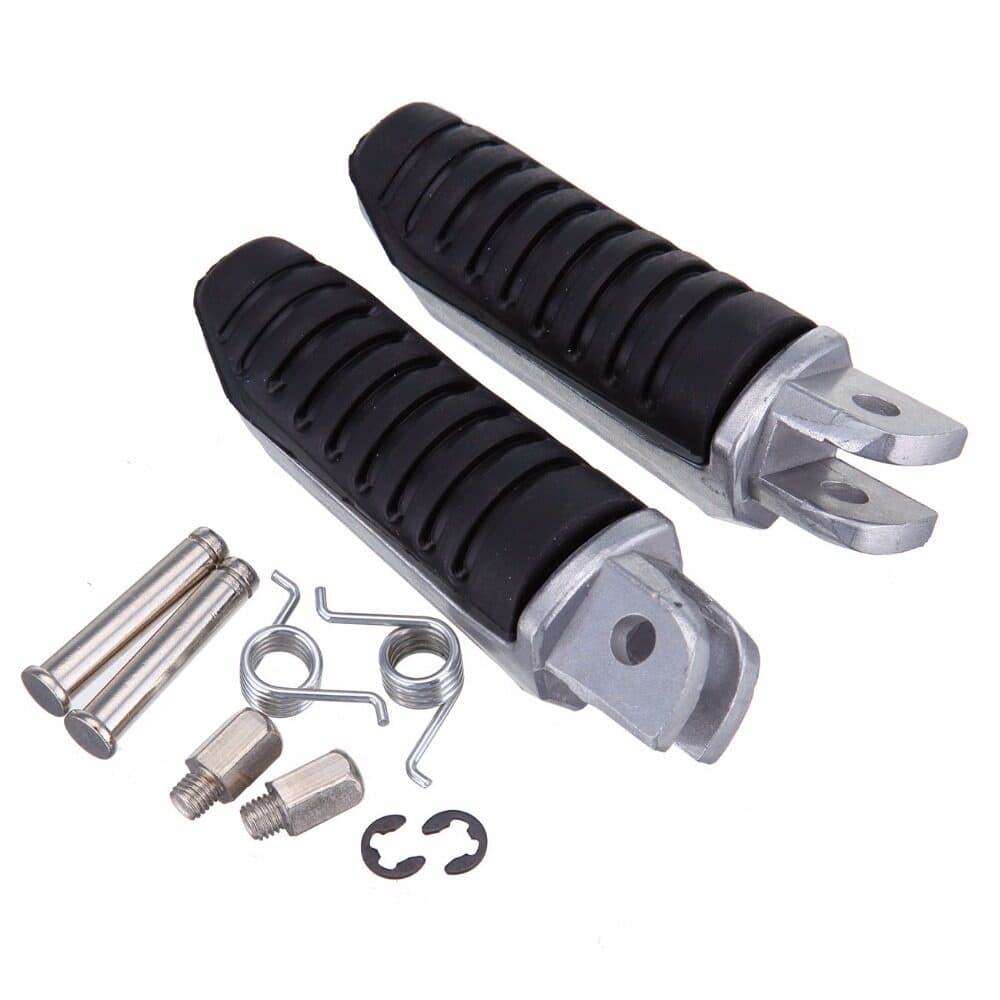 รถจักรยานยนต์ด้านหน้า Footpeg Footrest Peg Pedals หมุดเท้าสําหรับ Suzuki V-Strom V Strom 650 1000 DL650 DL1000 GSX650F GSX1400 GSX1300 Hayabusa 1999-2012