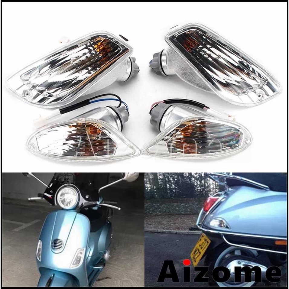 ไฟเลี้ยวด้านหน้าและด้านหลังไฟแสดงสถานะสกู๊ตเตอร์สําหรับ Vespa LX 50 LX 125 LX 150 2-Takt และ 4-Takt Lap