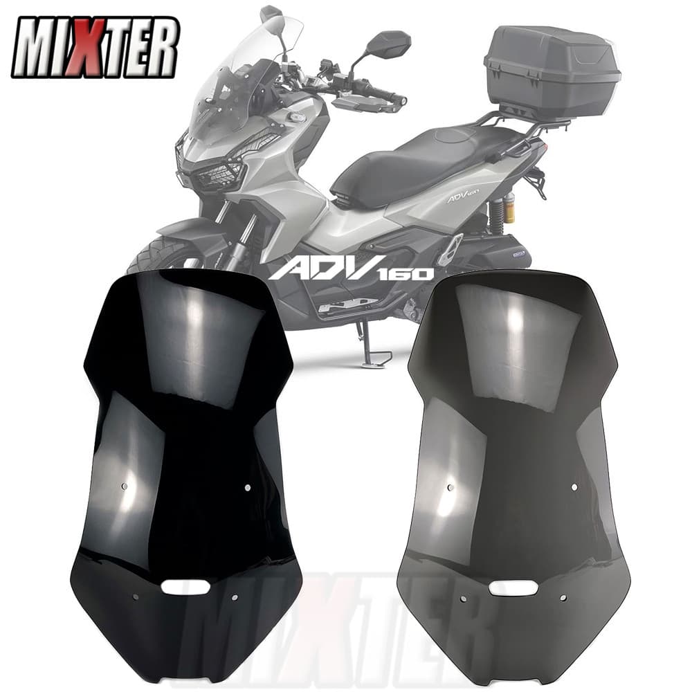 รถจักรยานยนต์กีฬา Touring Racing กระจก Viser Visor WindScreen Deflector Fit สําหรับ ADV160 ADV 160 22-23 ADV-160 2022 2023 adv160