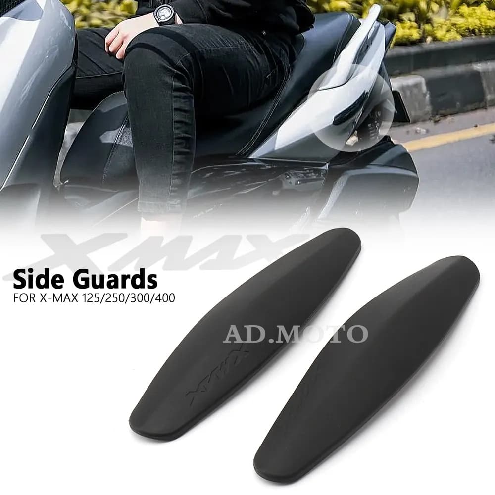 ใหม่ ยางกันรอยด้านข้างรถจักรยานยนต์ สีดํา สําหรับ Yamaha XMAX 125 250 300 400 X-MAX125 X-MAX250 X-MAX300 X-MAX400