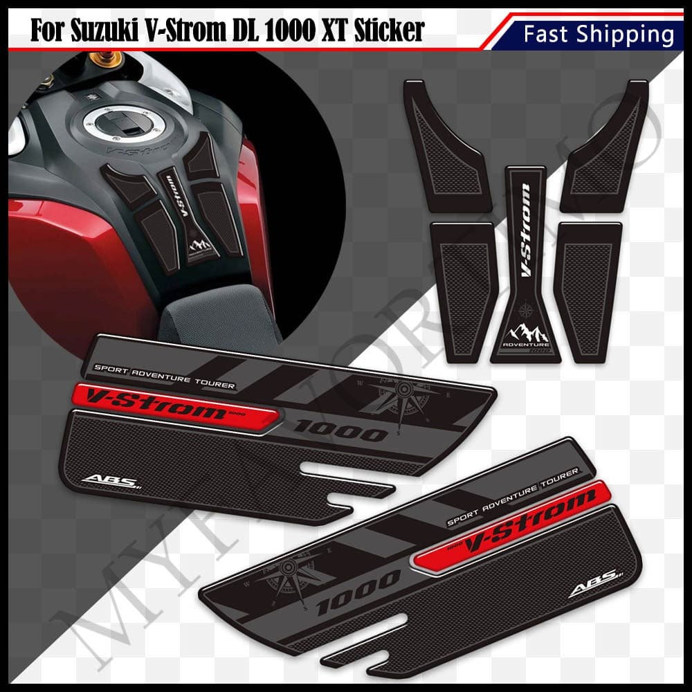 2015 2016 2017 2018 2019 2020 ถัง Pad Grips แก๊สการใช้น้ํามันชุดสติกเกอร์เข่าสําหรับ Suzuki V Strom VStrom V-Strom DL 1000 XT DL1000