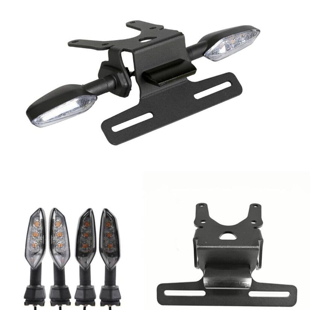 VERSYS อุปกรณ์เสริม LED แผ่นหมายเลขผู้ถือหาง Tidy ไฟเลี้ยวตัวบ่งชี้ชุดสําหรับ KAWASAKI VERSYS-X 250 VERSYS-X 300 2017-2024