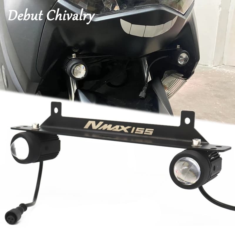 สําหรับ YAMAHA NMAX155 NMAX N-MAX 155 V2 2020-2024 อุปกรณ์เสริมรถจักรยานยนต์ Spotlight Bracket Holder กีฬาไฟหมอกไฟ Mount