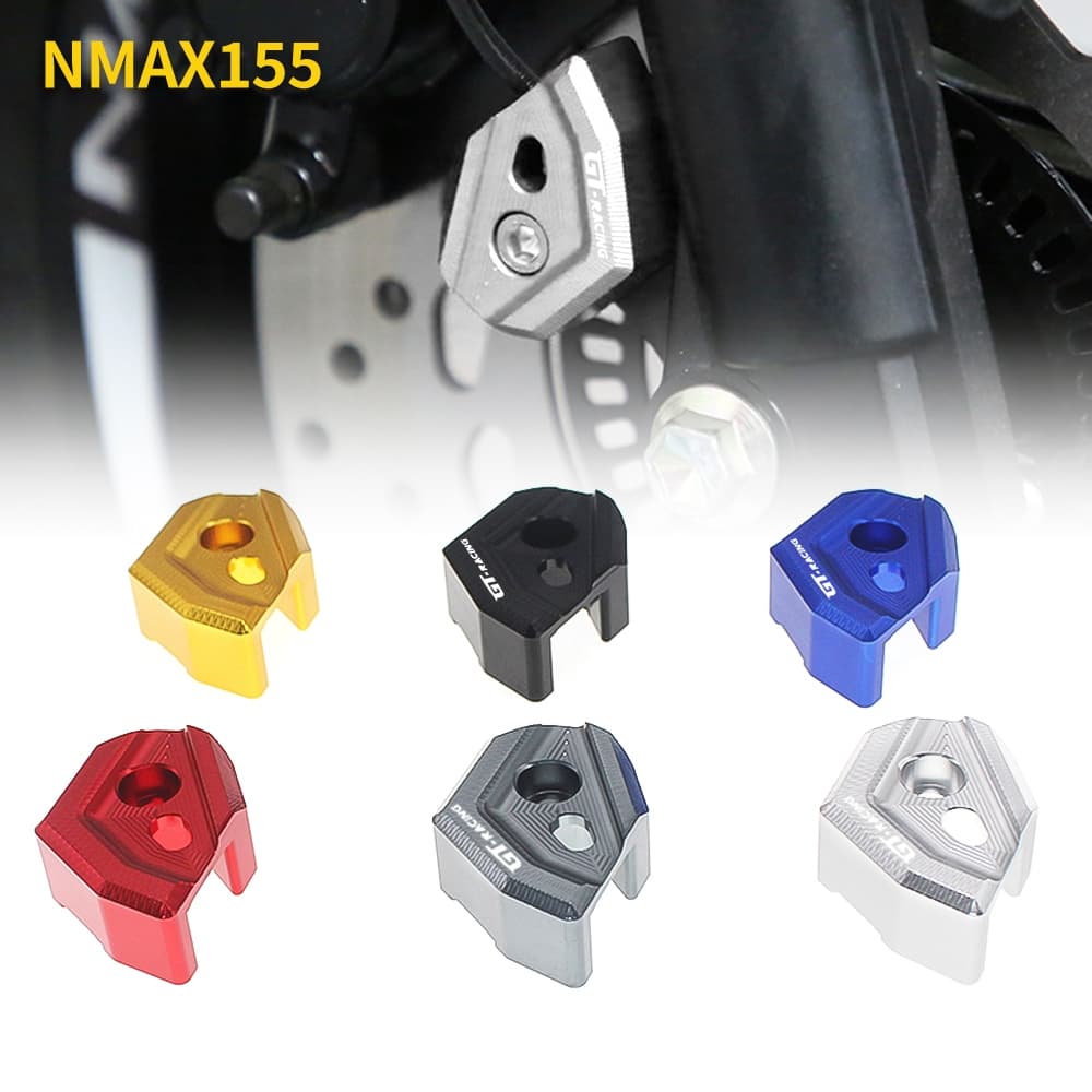 NMAX155 v1 v2 abs ฝาครอบเซนเซอร์เบรกหน้า รถจักรยานยนต์ CNC อลูมิเนียมเซนเซอร์ล้อหน้า สําหรับ YAMAHA NMAX125 NMAX155 AEROX155 NVX155 V1 V2 เบรคหน้า ABS ป้องกัน