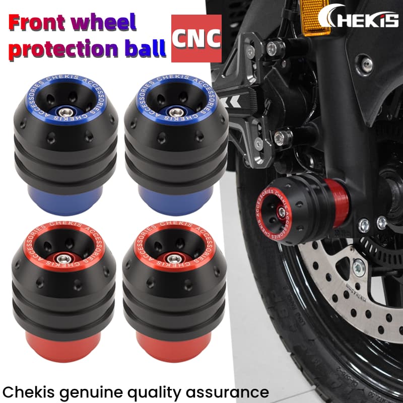 Chekis สําหรับ SYM GPX DRONE TUSCANY 150 DRONE150 TUSCANY150 DRON ล้อหน้า anti-fall ป้องกัน ball ด้านหน้า shock absorption anti-collision bracket อุปกรณ์เสริม