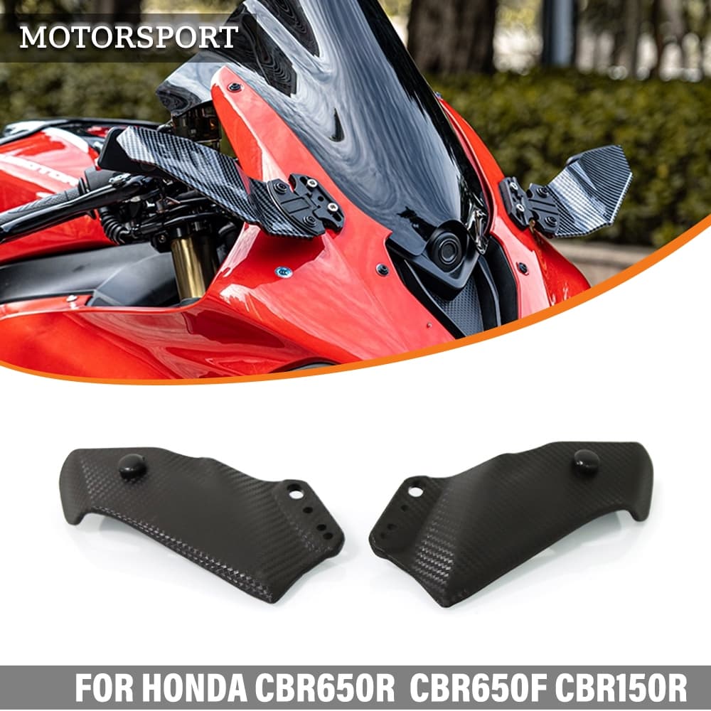 ใช้ได้กับ Honda CBR650R CBR650F CBR150R CBR1000RR รถจักรยานยนต์ดัดแปลงกระจกมองหลังปีกคงที่ปรับ Flank สปอยเลอร์ Fairing พร้อมกระจก