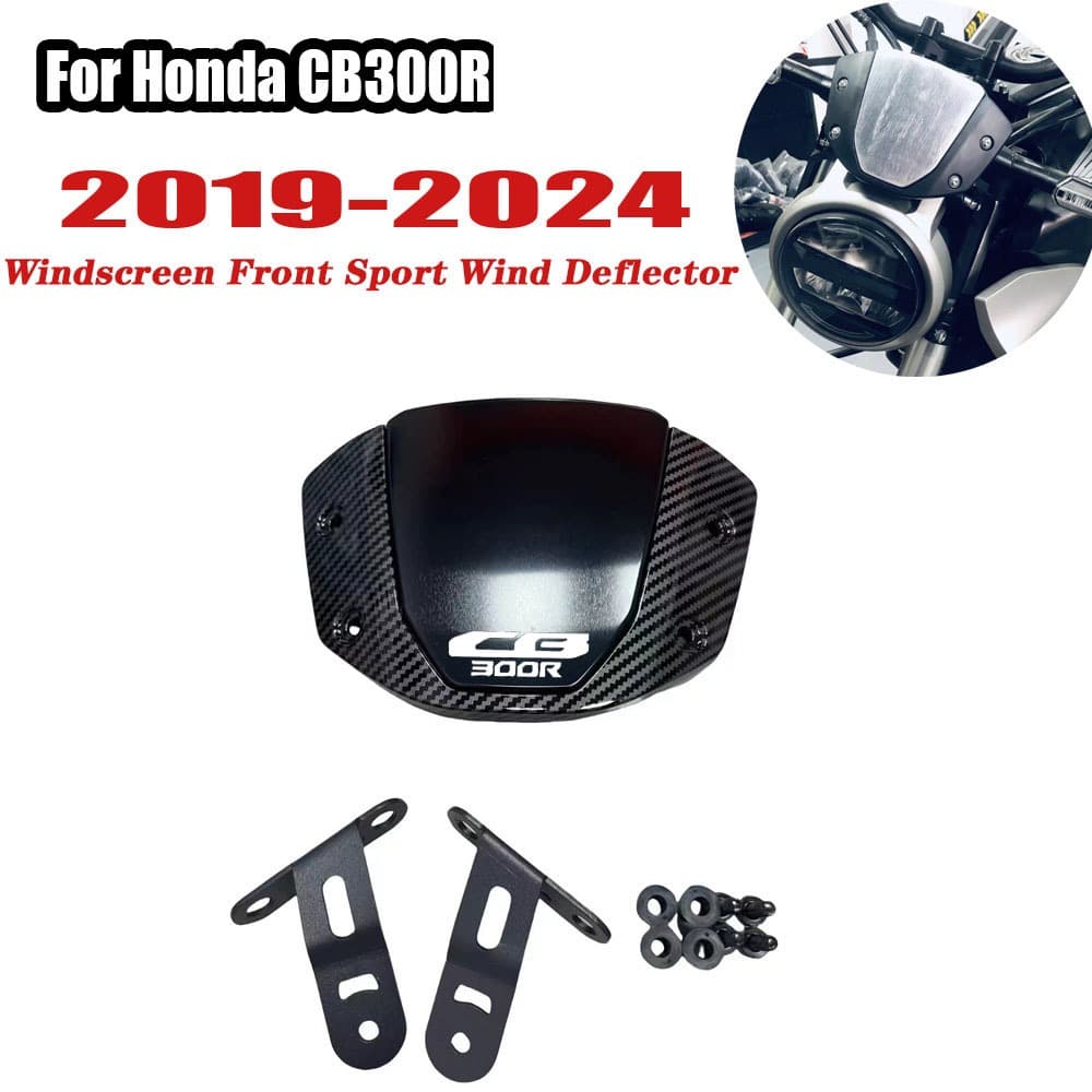 กระจก CB300R รถจักรยานยนต์ windscreen deflection Kit แฟริ่งกระจกหน้ารถสําหรับ Honda CB300R 2019-2024