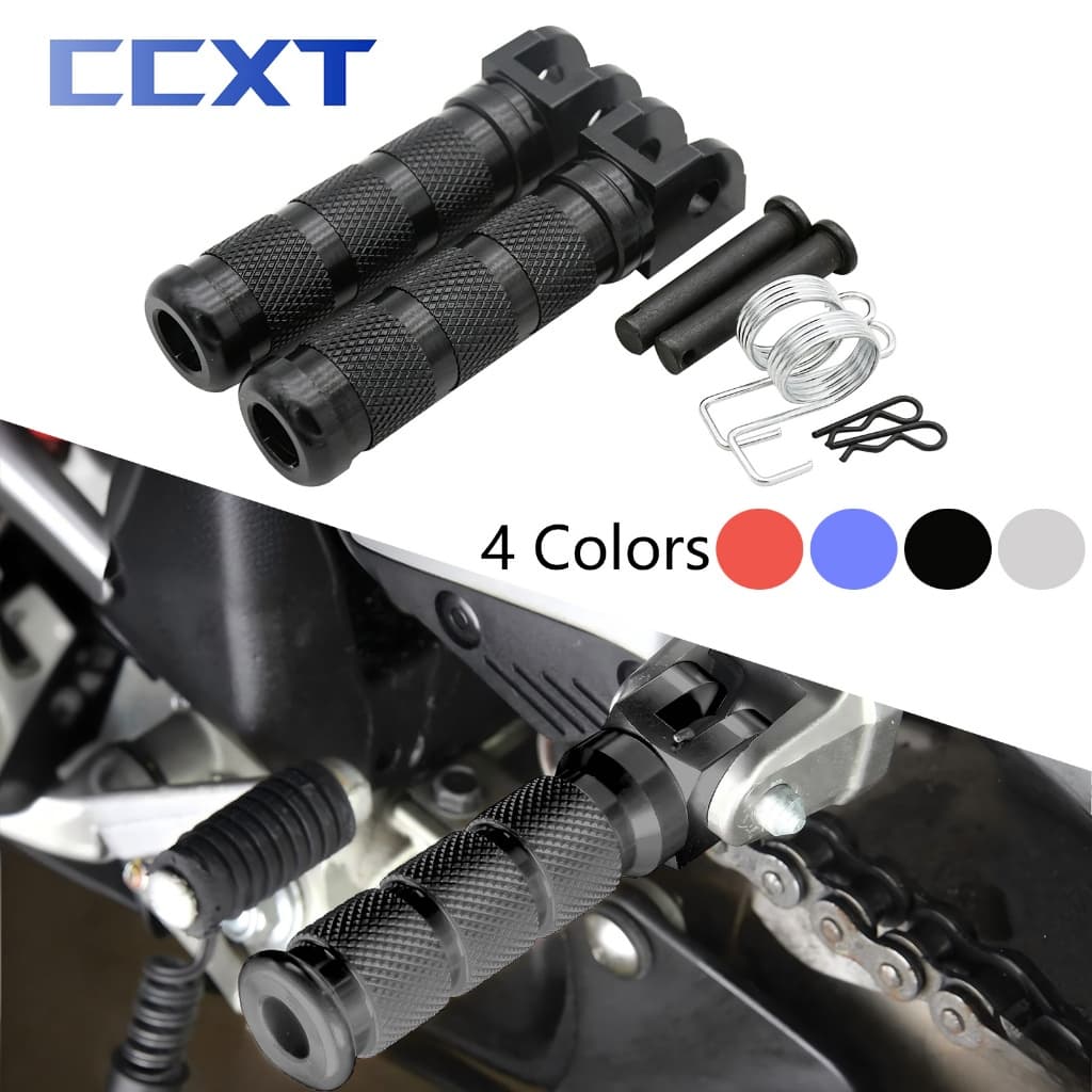 รถจักรยานยนต์ CNC เหยียบหมุดเท้า FootRest Footpegs Rests เหยียบสําหรับ Honda CB250R CB300R CB400R CB500R CBR600RR CBR1000RR CB1000R
