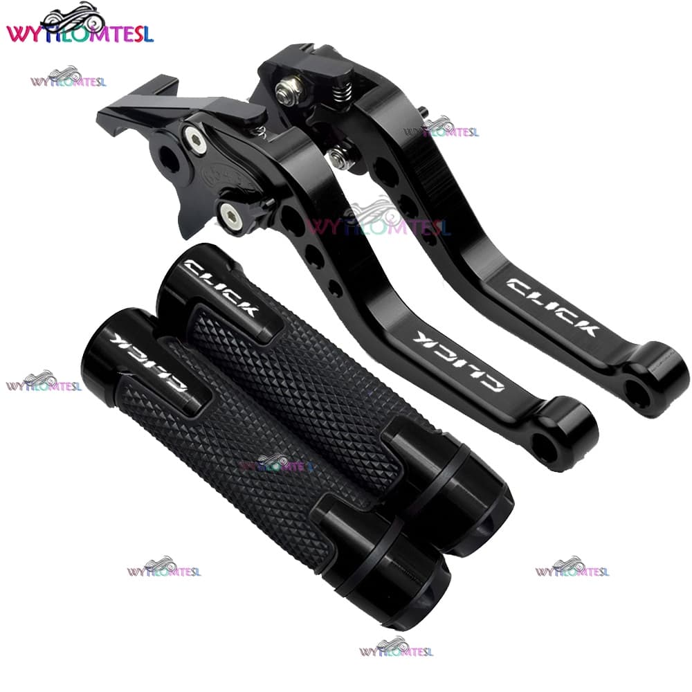 สําหรับHONDA Click 110 Click 125 Click 150 v1 v2 v3 v4 Click 160 CNCอลูมิเนียมคลัทช์เบรคHandlebar Hand Gripsพร้อมปลาย