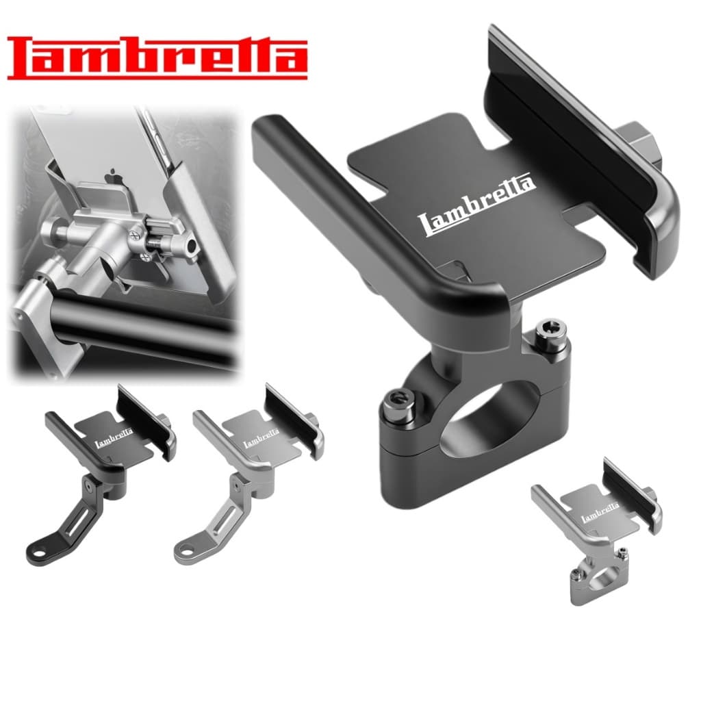 ที่ยึดแฮนด์รถจักรยานยนต์สากลสําหรับ Lambretta G350/X300/V-Special Series | ที่วางโทรศัพท์ ขาตั้ง GPS Navigation