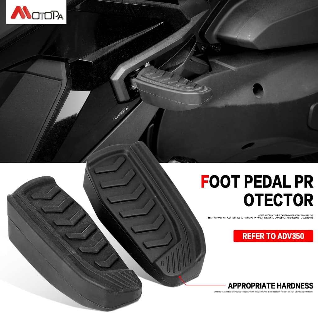 สําหรับ Honda Forza350 NSS350 ADV350 Adv 350 FORZA NSS 350 รถจักรยานยนต์ Footrest Footboard ด้านหลังเท้าเหยียบป้องกันยางแขน anti-collision ยาง