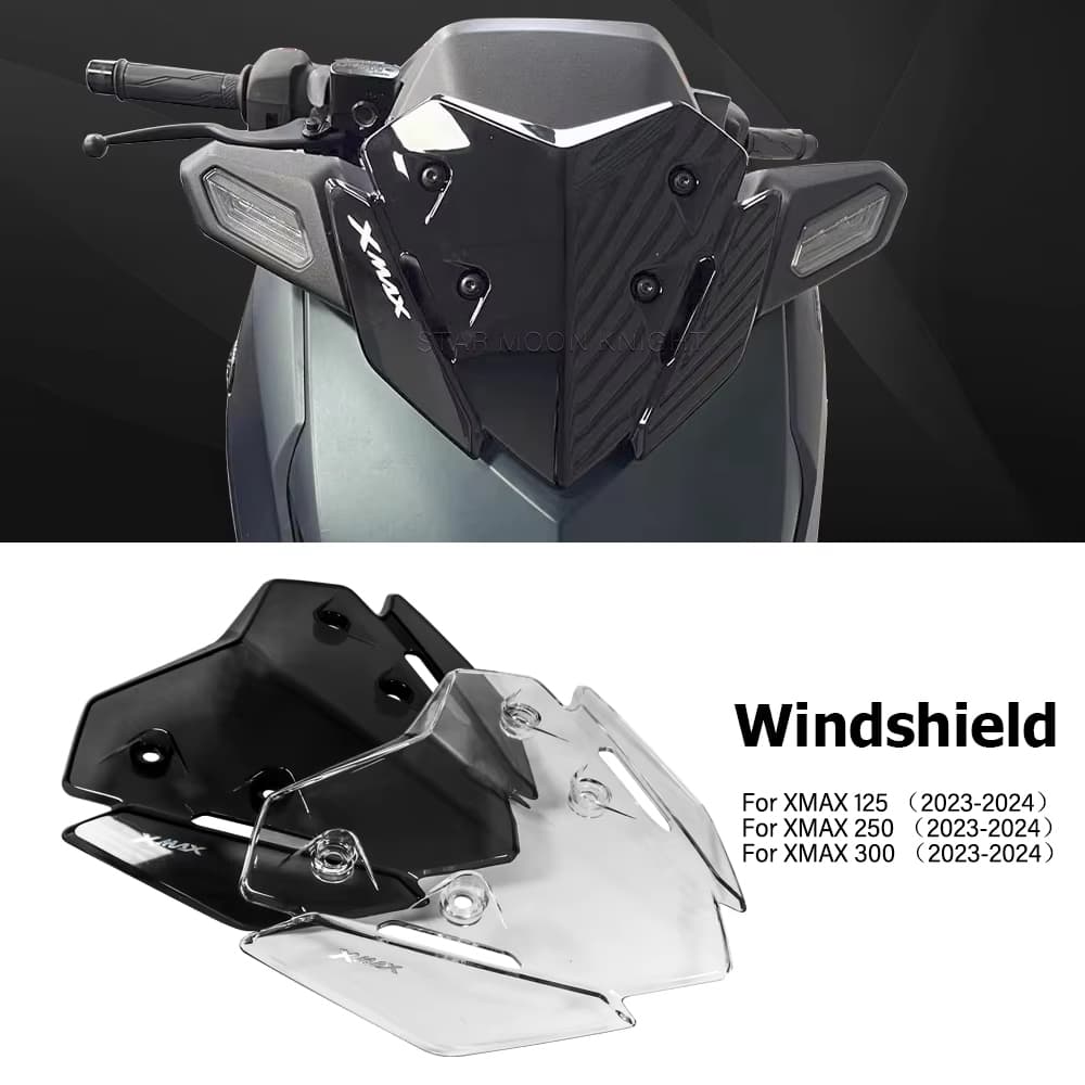 สําหรับ YAMAHA XMAX125 XMAX250 XMAX300 (2023 2024) XMAX X MAX 125 250 300 อุปกรณ์เสริมกระจกกระจก Deflector ลม Shield