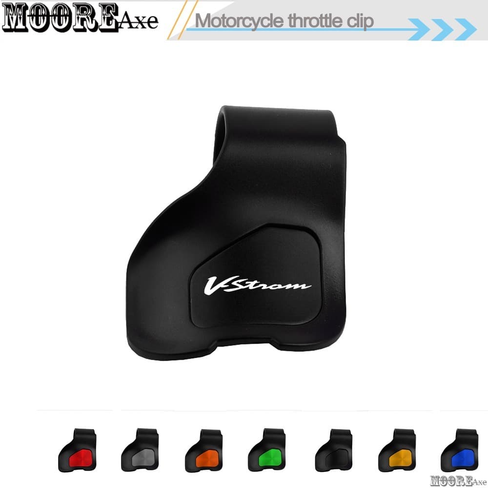 Mooreaxe สําหรับ Suzuki V-Strom 250SX SV650A 650 1000 V-Strom 800DE 1050DE รถจักรยานยนต์คันเร่ง Booster Clamp Cruise Aid ควบคุมคันเร่ง Booster Grips สายรัดข้อมือ