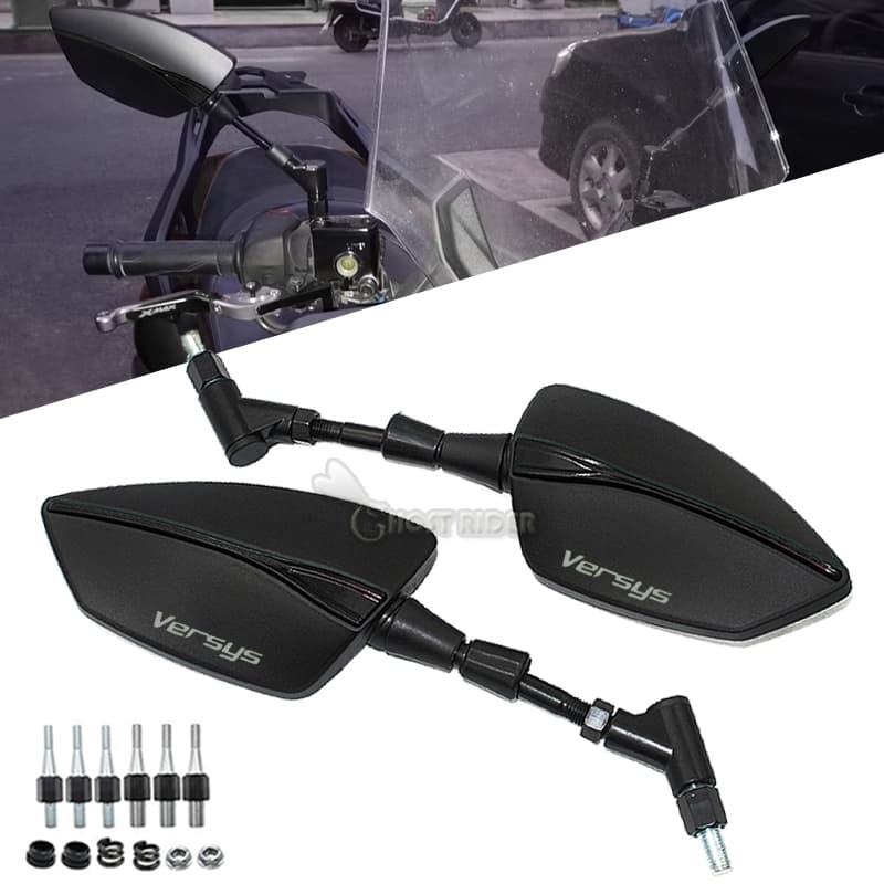 สําหรับ Kawasaki Versys 650 X300 X1000 VERSYS 650 X-300 X-1000 มุมมองรถจักรยานยนต์กระจกมองหลังกระจกมองข้าง