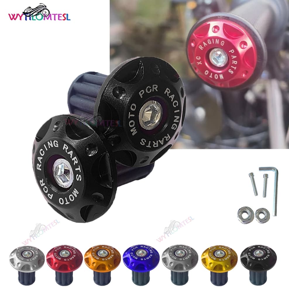 สําหรับ Royal Enfield Bullet/Meteor 35 0 500 INT650 Interceptor 650 Continental GT 535 หิมาลัย 411 400 Handle Bar Ends รถจักรยานยนต์ CNC อลูมิเนียมอุปกรณ์เสริม Handlebar ปลั๊กหมวก