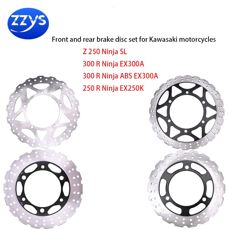 ชุดดิสก์เบรกหลังด้านหน้าสําหรับ Kawasaki Z 250 Ninja 2015-2017 300 R Ninja 2013-2017 300 R Ninja ABS 2013-2017 250 R Ninja 2008-2012