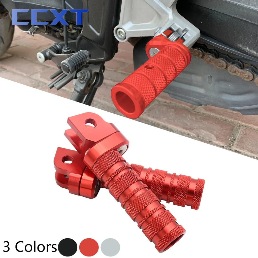 รถจักรยานยนต์ CNC เหยียบหมุดเท้า FootRest Footpegs Rests เหยียบสําหรับ Honda CB125R CB250R CB300R CBR250R CBR300R CBR400R CBR500R CBR