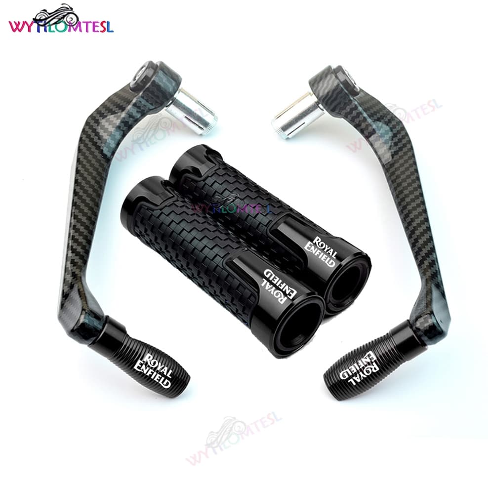 Fit สําหรับ Royal Enfield Himalayan 450 Classic 350/650 Meteor 350 Bear 650 Shotgun 650 Hunter 350 รถจักรยานยนต์ Handlebar Grips Guard คลัทช์เบรค Levers Protector