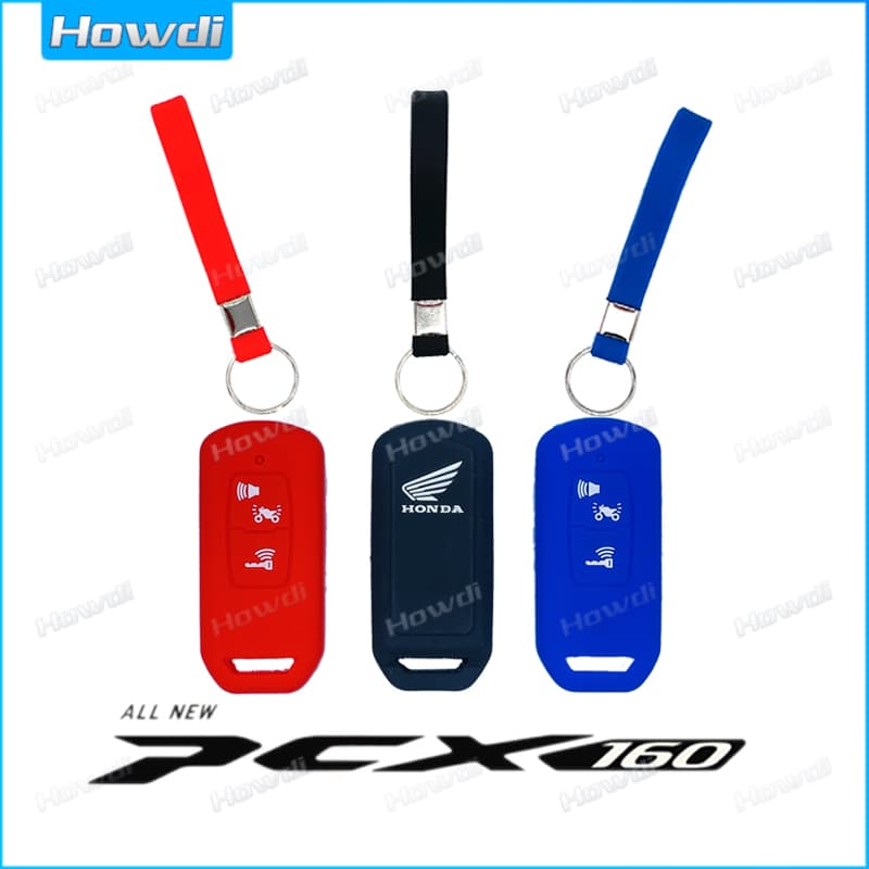 Sale ปลอกกุญแจซิลิโคน เหมาะสําหรับ honda Pcx Pcx-160 Pcx160-Set พร้อมพวงกุญแจซิลิโคน