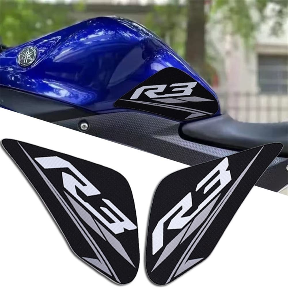 สําหรับ Yamaha YZF R3 YZF-R3 R3 YZFR3 2015-2018 2019-2022 รถจักรยานยนต์ด้านข้าง Pad ป้องกันเข่า Grip สติกเกอร์กันลื่น