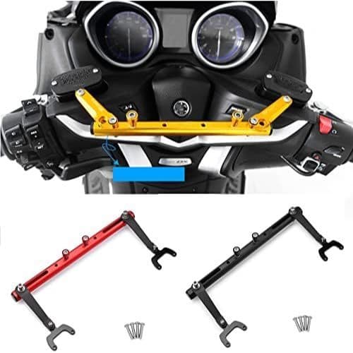 LEDISHUN รถจักรยานยนต์ Mutifunctional Cross Bar Balance bar GPS นําทาง Handlebar Bracket Extension เข้ากันได้กับ Suzuki Burgman 400 1998-2022