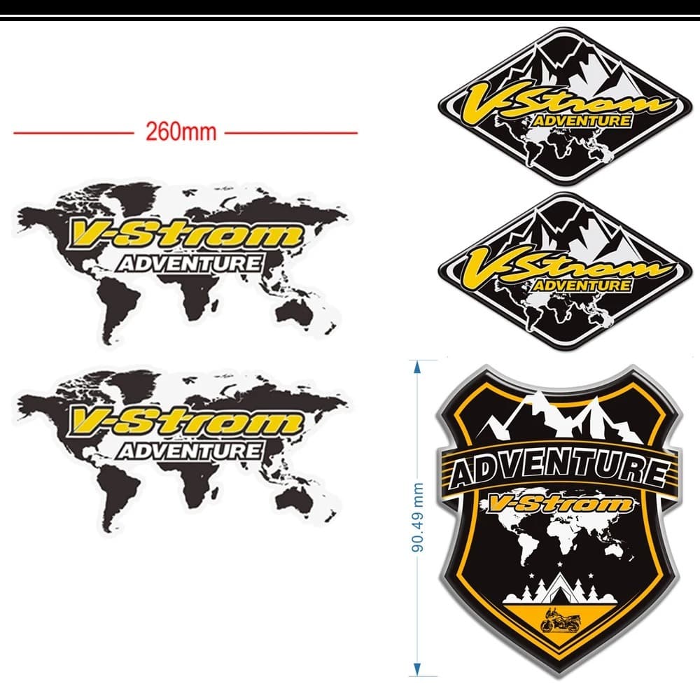 สําหรับ Suzuki V-STROM V STROM DL 650 250 DL650 DL250 ป้องกันป้องกันสติกเกอร์รถจักรยานยนต์ถัง PadSticker