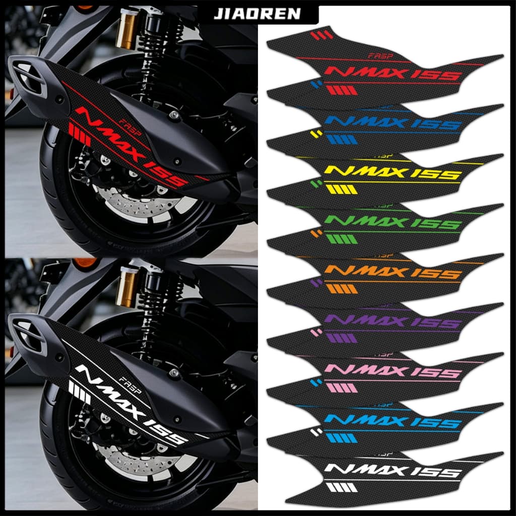 สติกเกอร์เคฟล่าติดท่อไอเสีย nmax 155 สําหรับติดตกแต่งท่อไอเสียรถจักรยานยนต์