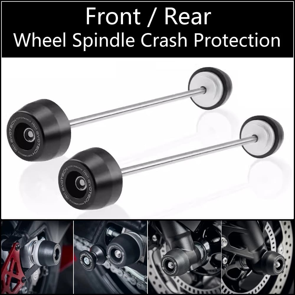 ด้านหน้าเพลาด้านหลังส้อม Crash Sliders สําหรับ SUZUKI GSXS 1000/F GSX-S1000 GSX-S1000F 2015-2023 รถจักรยานยนต์ล้อ Protector GSX-S