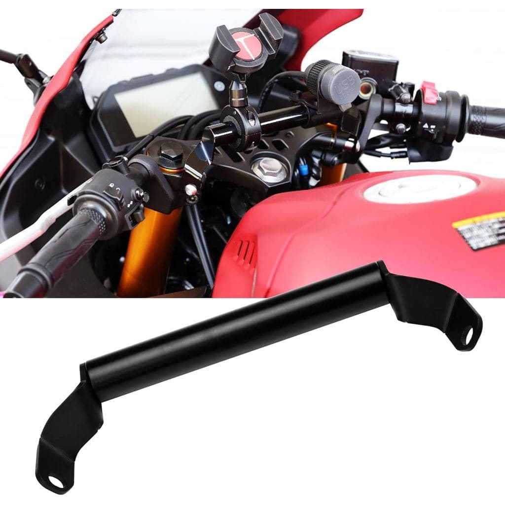 LEDISHUN สําหรับ R3 YZF-R3 รถจักรยานยนต์ Multi-Function Extension Mount, Universal Fit สําหรับ GPS, โทรศัพท์สมาร์ท, กล้อง Mount (สําหรับรถยนต์ Yamaha)2019-2025