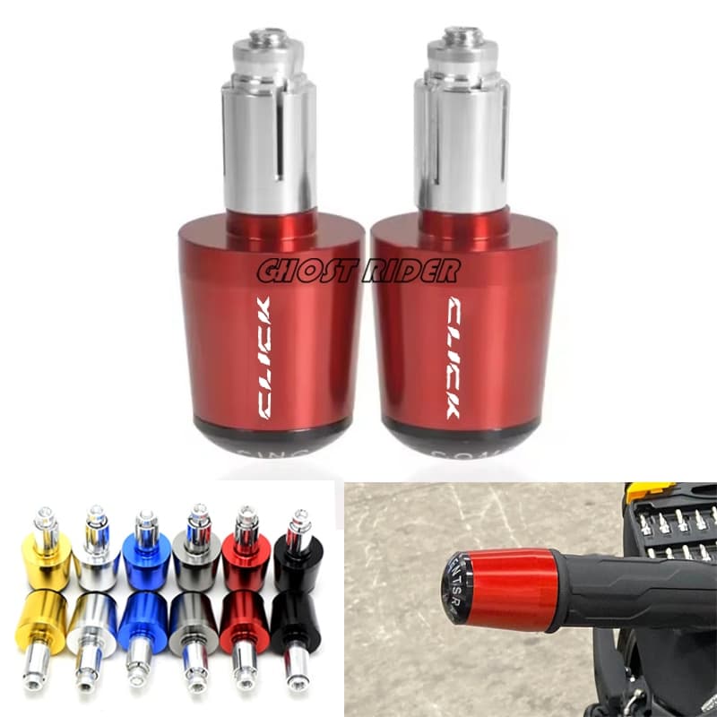 สําหรับ Honda Click 125 150 Beat fi Cbr150r รถจักรยานยนต์ขนาดเล็ก Balancer Mini Bar End Plugs Grip Caps