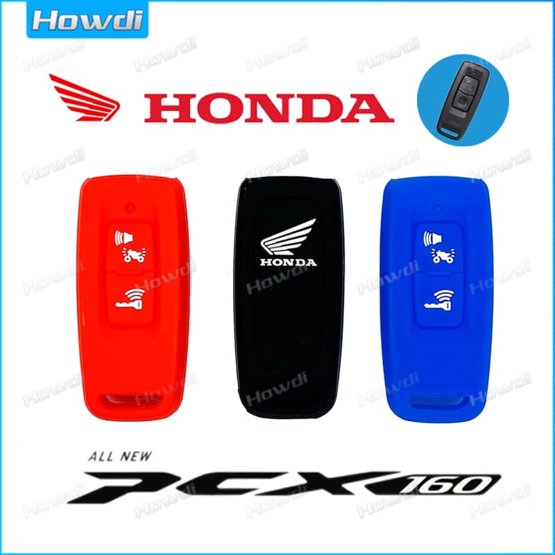 Sale ปลอกกุญแจซิลิโคน เหมาะสําหรับมอเตอร์ฮอนด้า Pcx Pcx-160 Pcx160-2 ปุ่ม