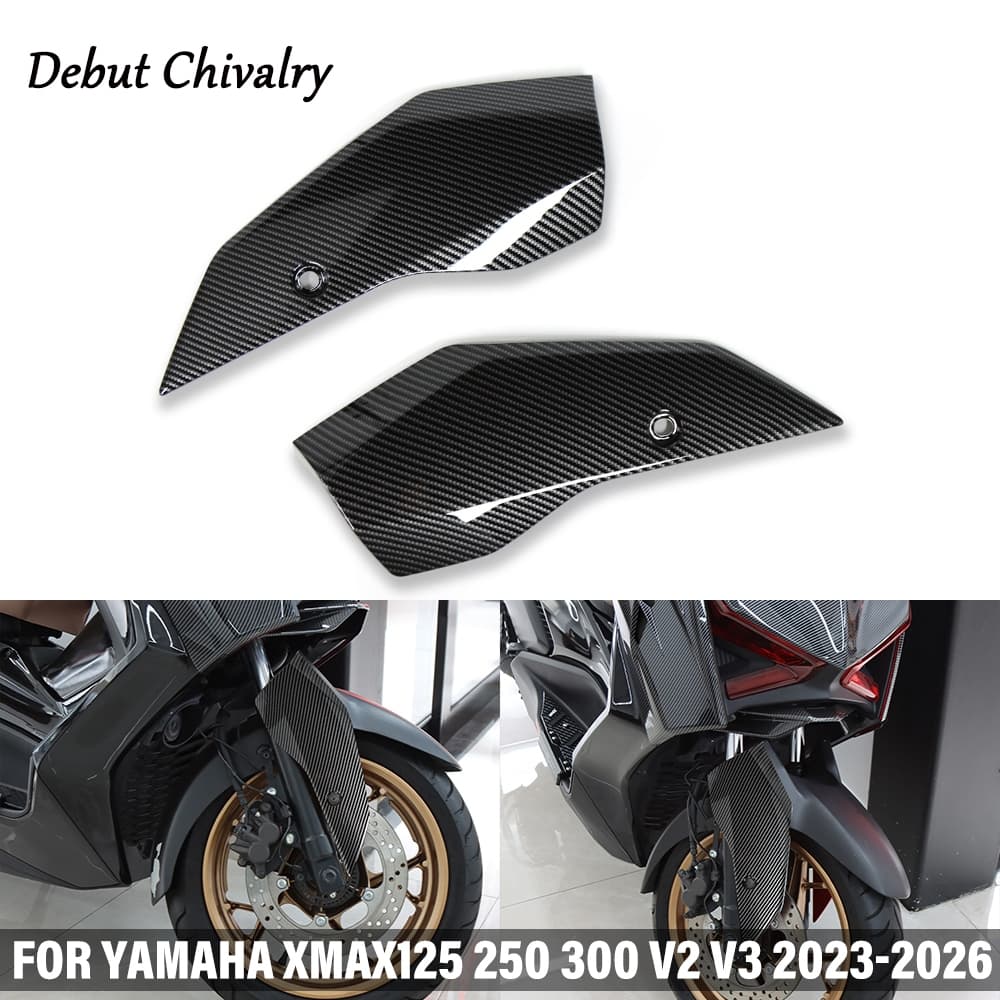 สําหรับ YAMAHA XMAX125 XMAX250 XMAX300 V2 V3 2023-2026 ด้านข้างแผงกระจก XMAX300 ด้านหน้า Fender ซ้ายและขวาฝาครอบป้องกัน